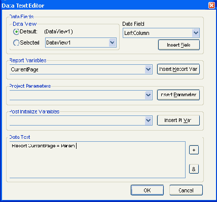  DataField  DataText